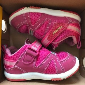 Fuschia pink Tsukihoshi toddler sneakers